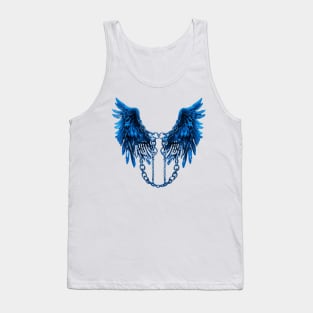 Blue chained wings Tank Top